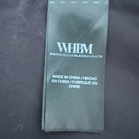 WHBM White House Black Market Black & White Graphic Print Bustier Size 6 - Picture 6 of 6